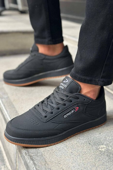 LACING PLATFORM MEN SNEAKERS MAT-BLACK/ZEZE MAT - KLAUDIO FASHION