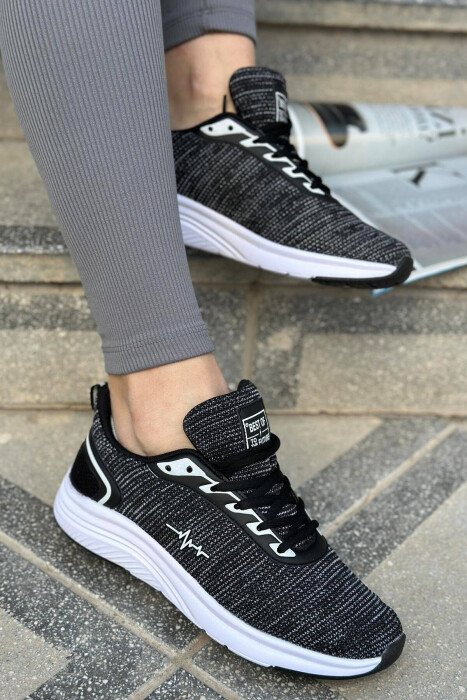 LACING PLATFORM WOMAN SNEAKERS GREY/GRI - KLAUDIO FASHION