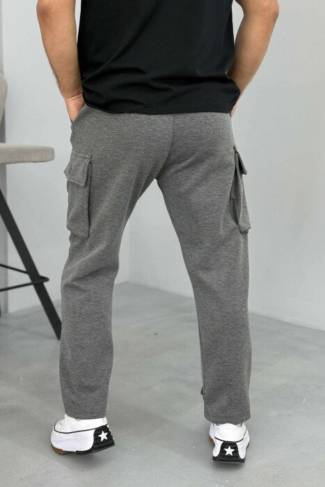 LACING POCKETS DETAIL MEN PANTS GREY/GRI - 3