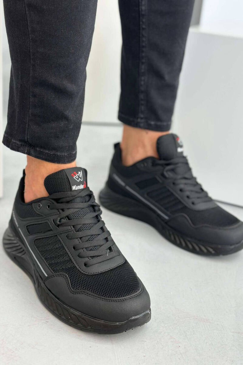 LACING RUNNING MEN SNEAKERS BLACK/ E ZEZE - 3