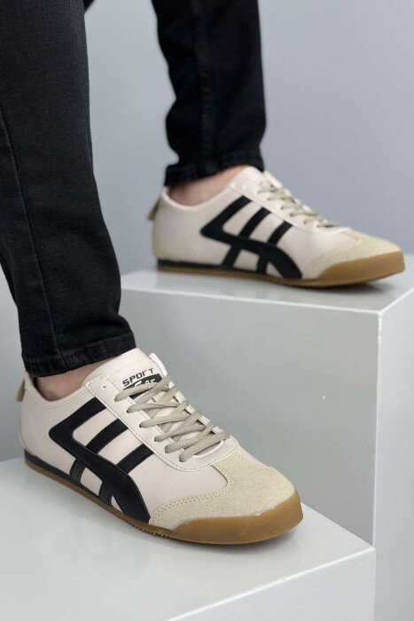 LACING SIMPLE MEN SNEAKERS BEIGE/BEZHE 