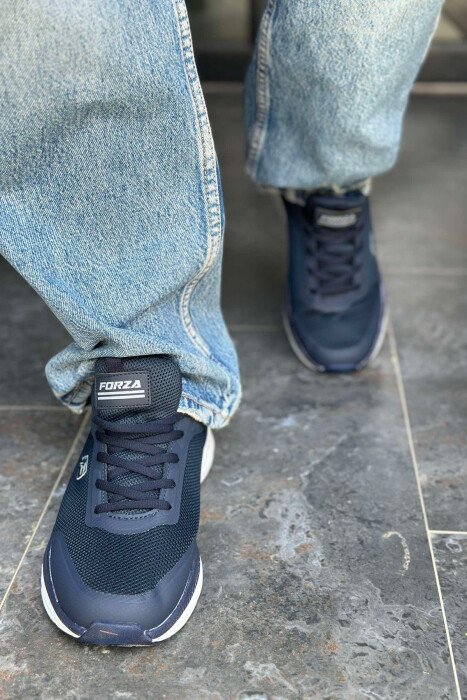 LACING SIMPLE MEN SNEAKERS BLUE/BLU - 2