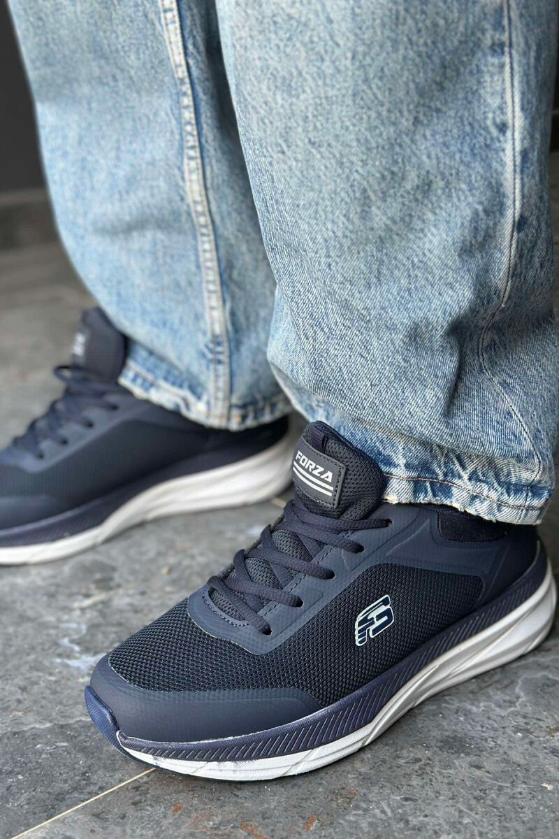LACING SIMPLE MEN SNEAKERS BLUE/BLU - 4