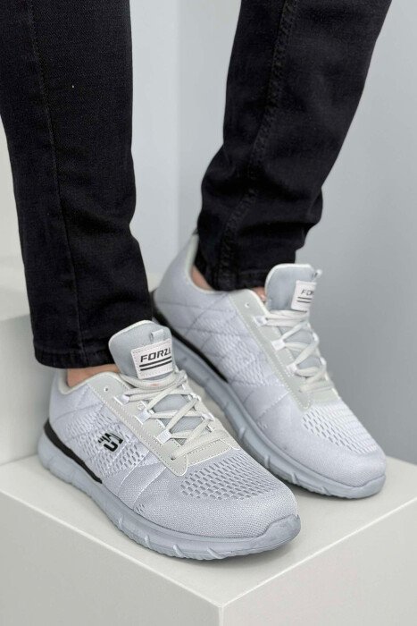 LACING SIMPLE PLATFORM MEN SNEAKERS LIGHT GREY/GZ 