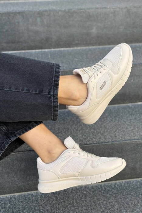 LACING SIMPLE WOMAN SNEAKERS BEIGE/BEZHE 