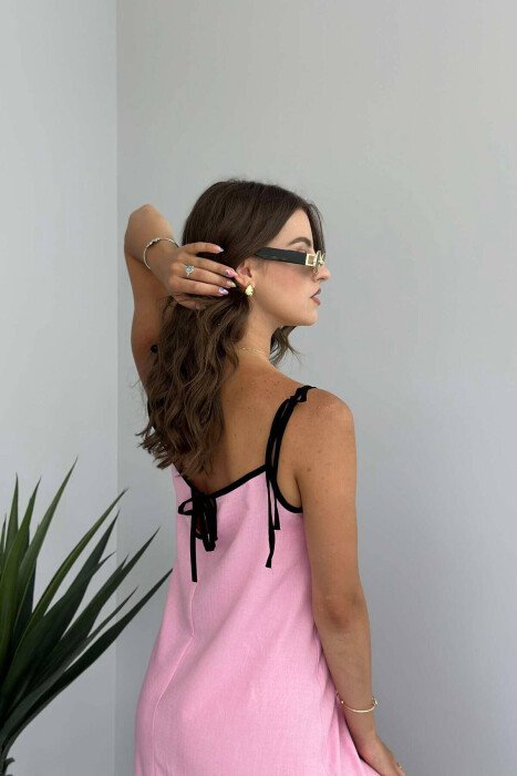 LACING STRAPS WOMEN DRESS PINK/ROZE - 2