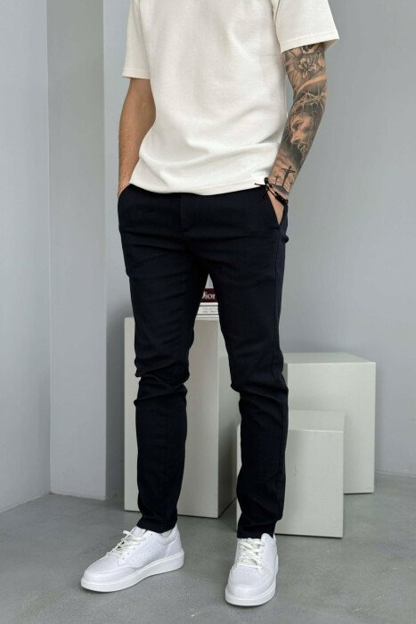 LACING WAIST MEN PANTS BLUE/BLU - 1