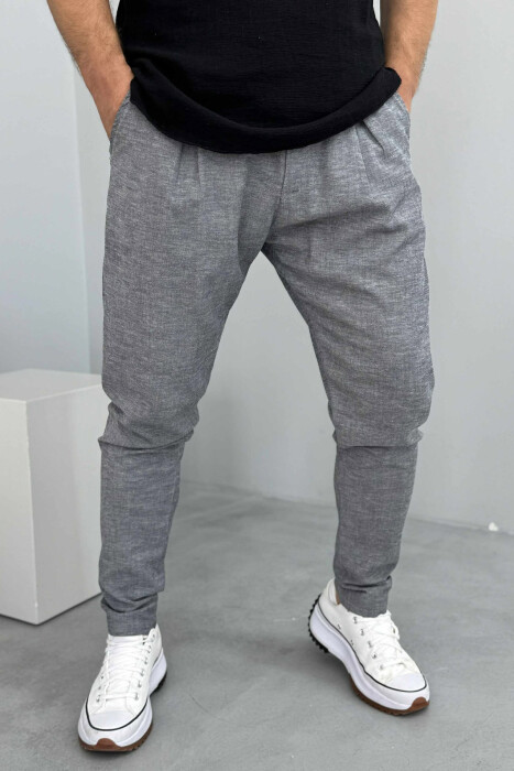 LACINGS ONE COLOR MEN PANTS GREY/GRI - 3