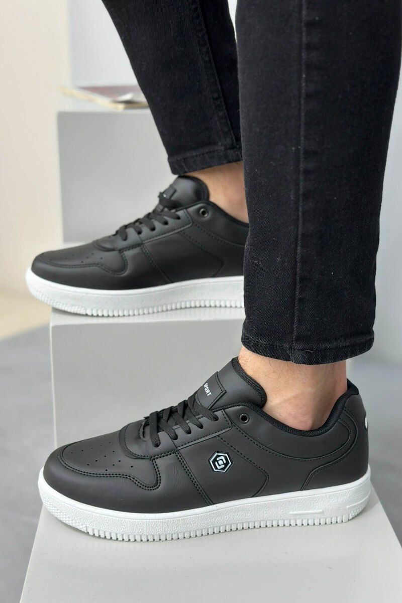 LACINGS SIMPLE MEN SNEAKERS BLACK/ E ZEZE - 4