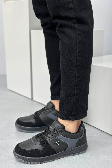 LACINGS SIMPLE MEN SNEAKERS BLACK-GREY/ZEGR 