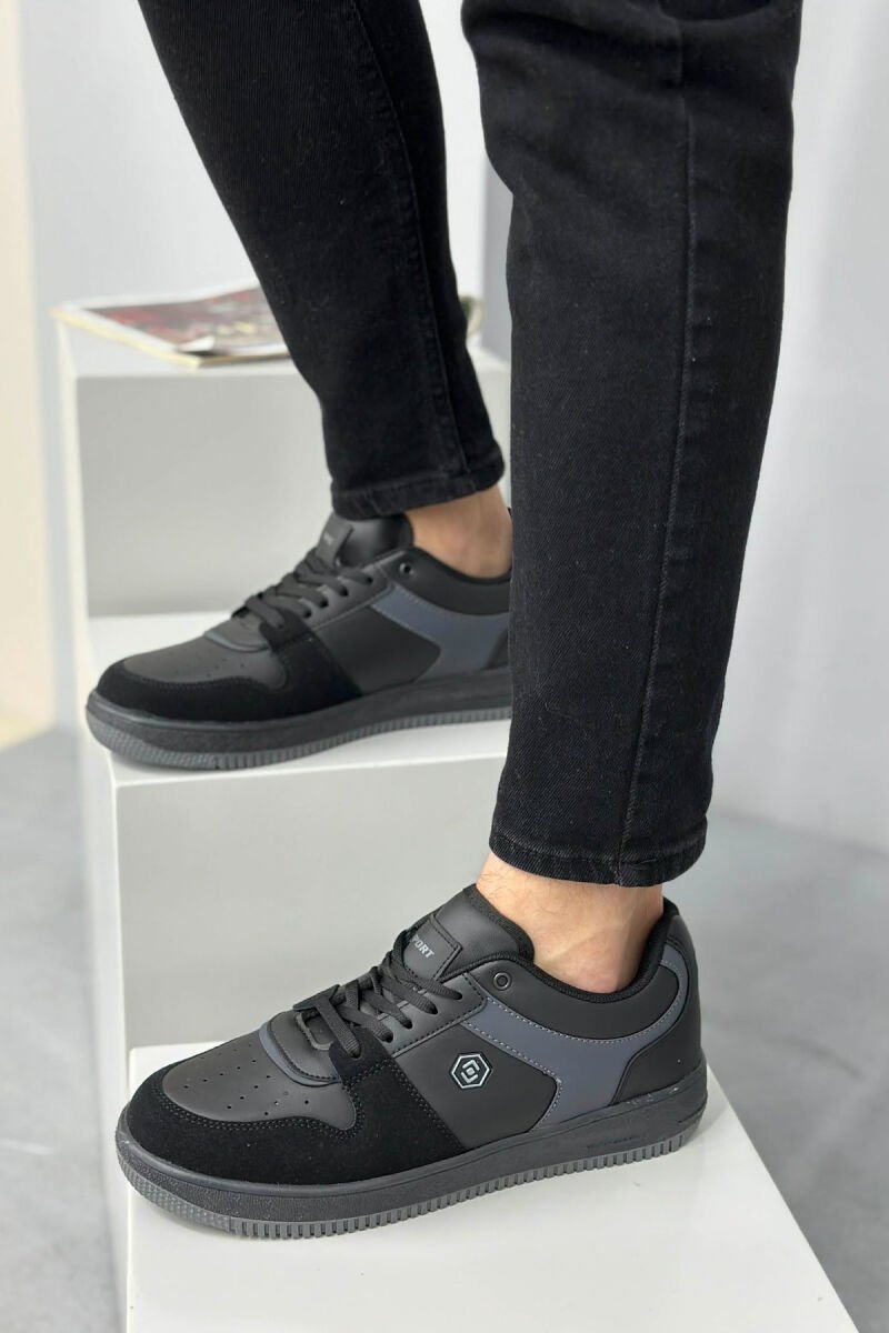 LACINGS SIMPLE MEN SNEAKERS BLACK-GREY/ZEGR - 3