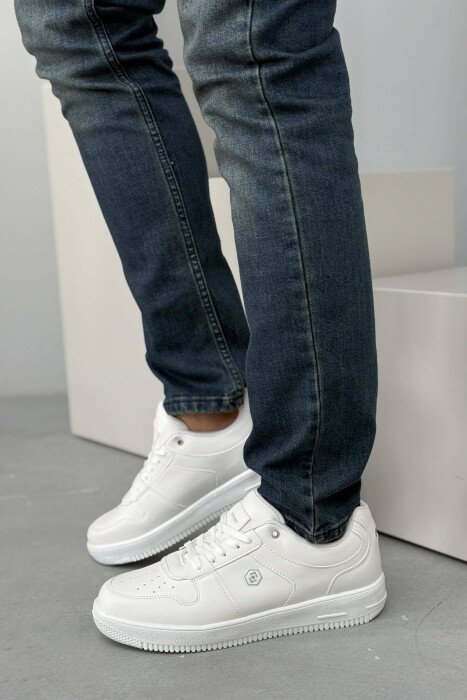 LACINGS SIMPLE MEN SNEAKERS WHITE-E BARDHE - 1
