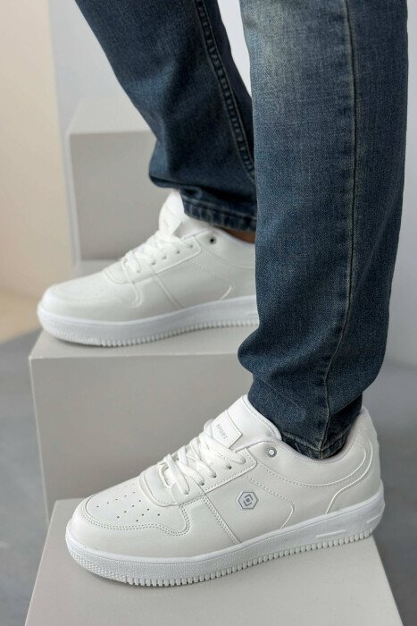 LACINGS SIMPLE MEN SNEAKERS WHITE-E BARDHE - 3