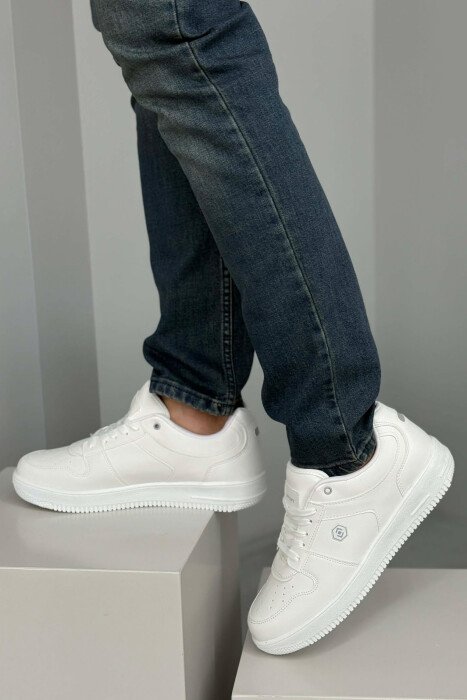 LACINGS SIMPLE MEN SNEAKERS WHITE-E BARDHE - 4
