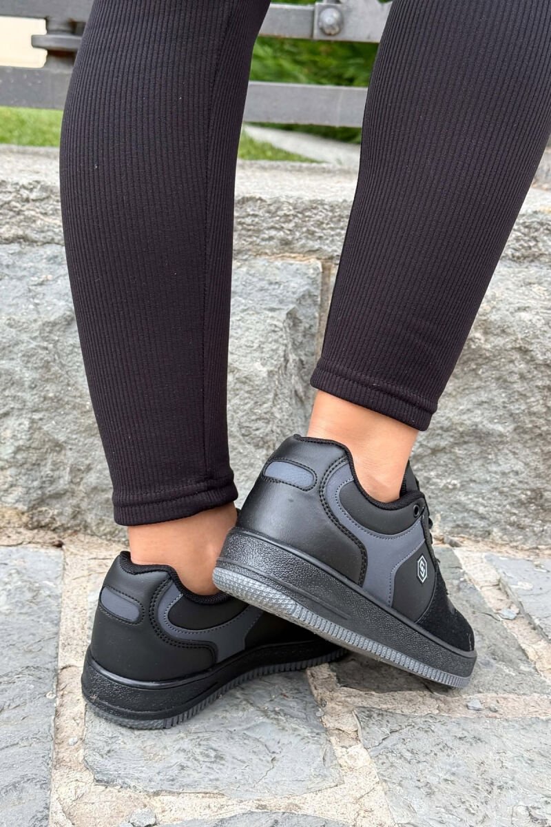 LACINGS SIMPLE WOMEN SNEAKERS BLACK/ E ZEZE - 2