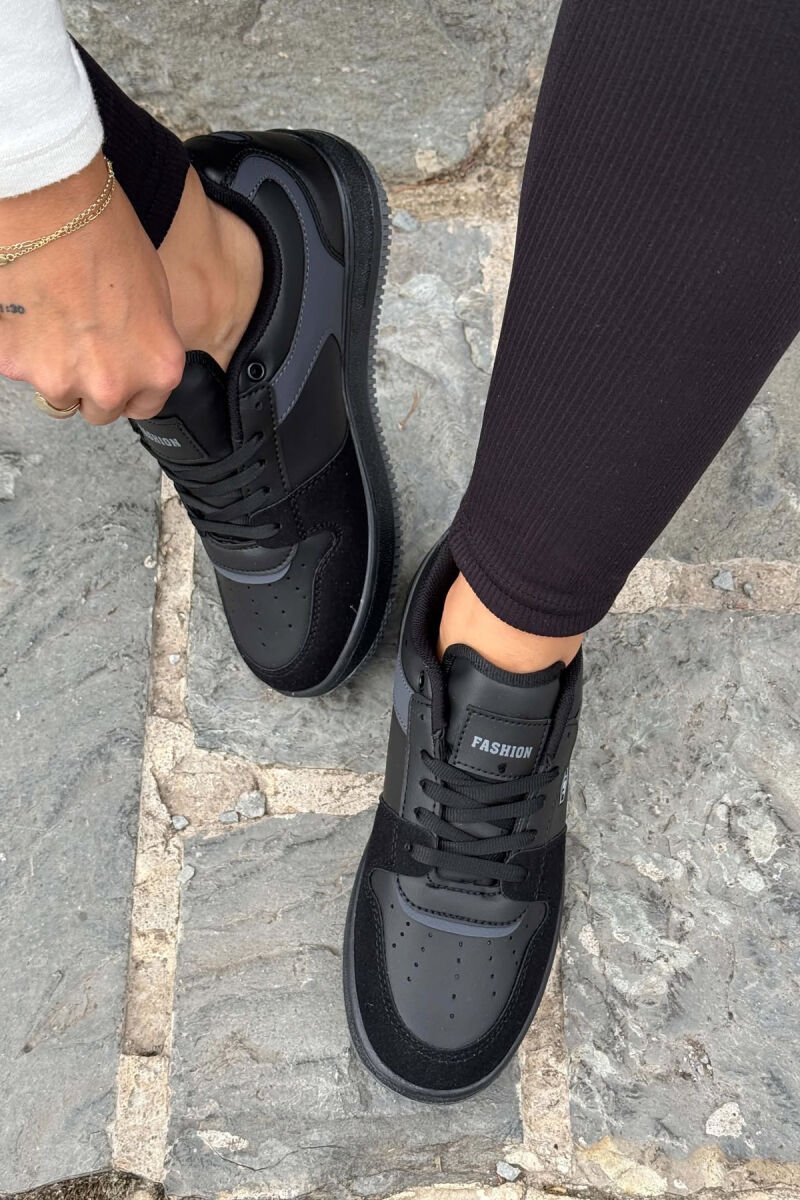 LACINGS SIMPLE WOMEN SNEAKERS BLACK/ E ZEZE - 3