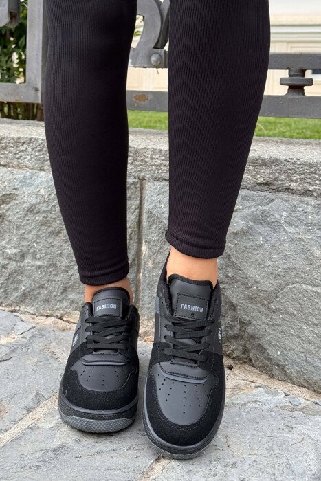 LACINGS SIMPLE WOMEN SNEAKERS BLACK/ E ZEZE - 4