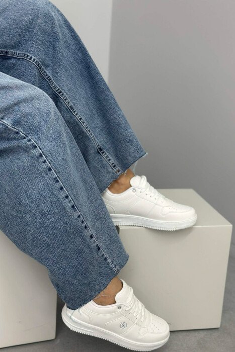 LACINGS SIMPLE WOMEN SNEAKERS WHITE-E BARDHE - 5