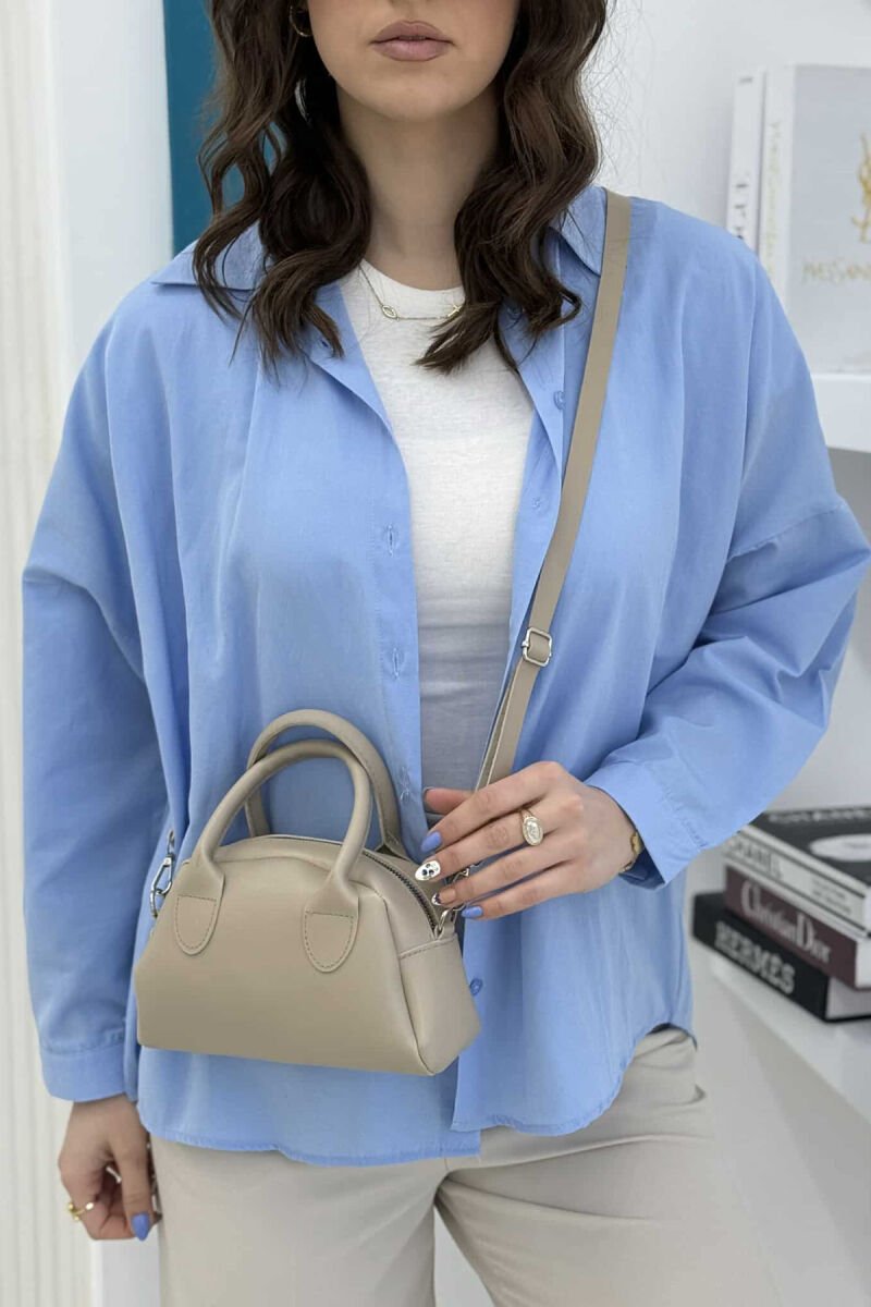 LEATHER ONE COLOR SMALL WOMEN BAG BEIGE/BEZHE - 3