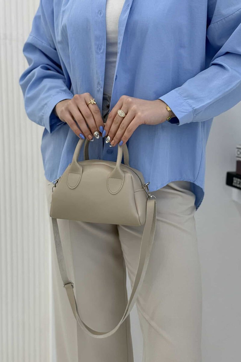 LEATHER ONE COLOR SMALL WOMEN BAG BEIGE/BEZHE - 4