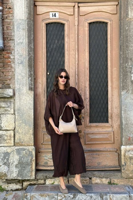 LEATHER ONE COLOR WOMAN BAG BEIGE/BEZHE - 2