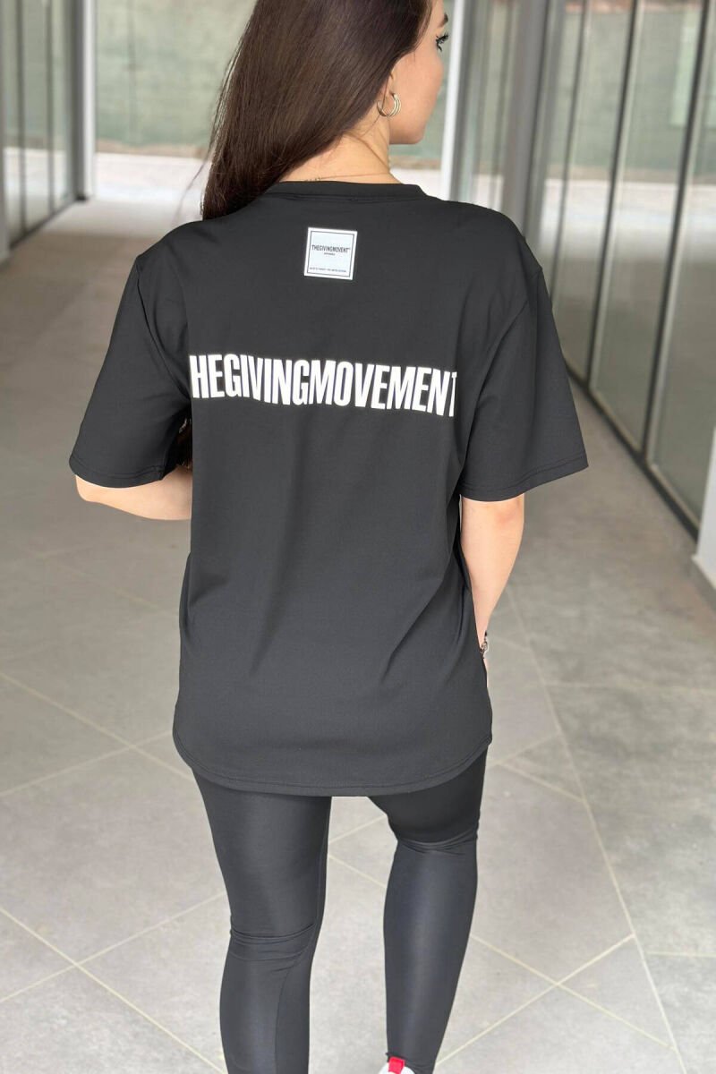 LEGGINGS AND SHIRT TWO PIECES SET BLACK/ E ZEZE - 2