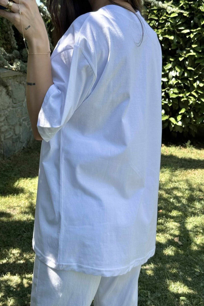 LEMON FRONT IMAGE WOMEN T-SHIRT WHITE-E BARDHE - 4