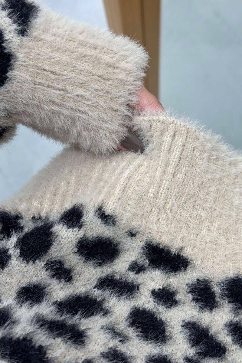LEO DESIGN LACING WOMEN CARDIGAN LEO/LEOPARD - 6