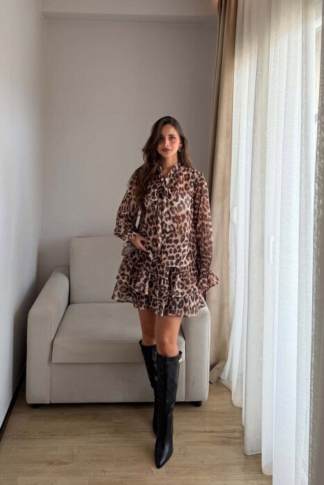 LEO DESIGN SHIRT + SKIRT WOMAN SET LEO/LEOPARD - 1