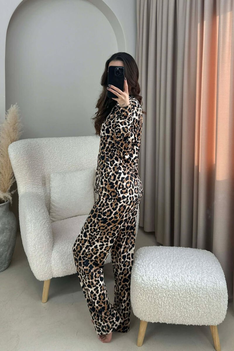 LEO DESIGN SHIRT+TROUSERS WOMEN PYJAMAS LEO/LEOPARD - 3