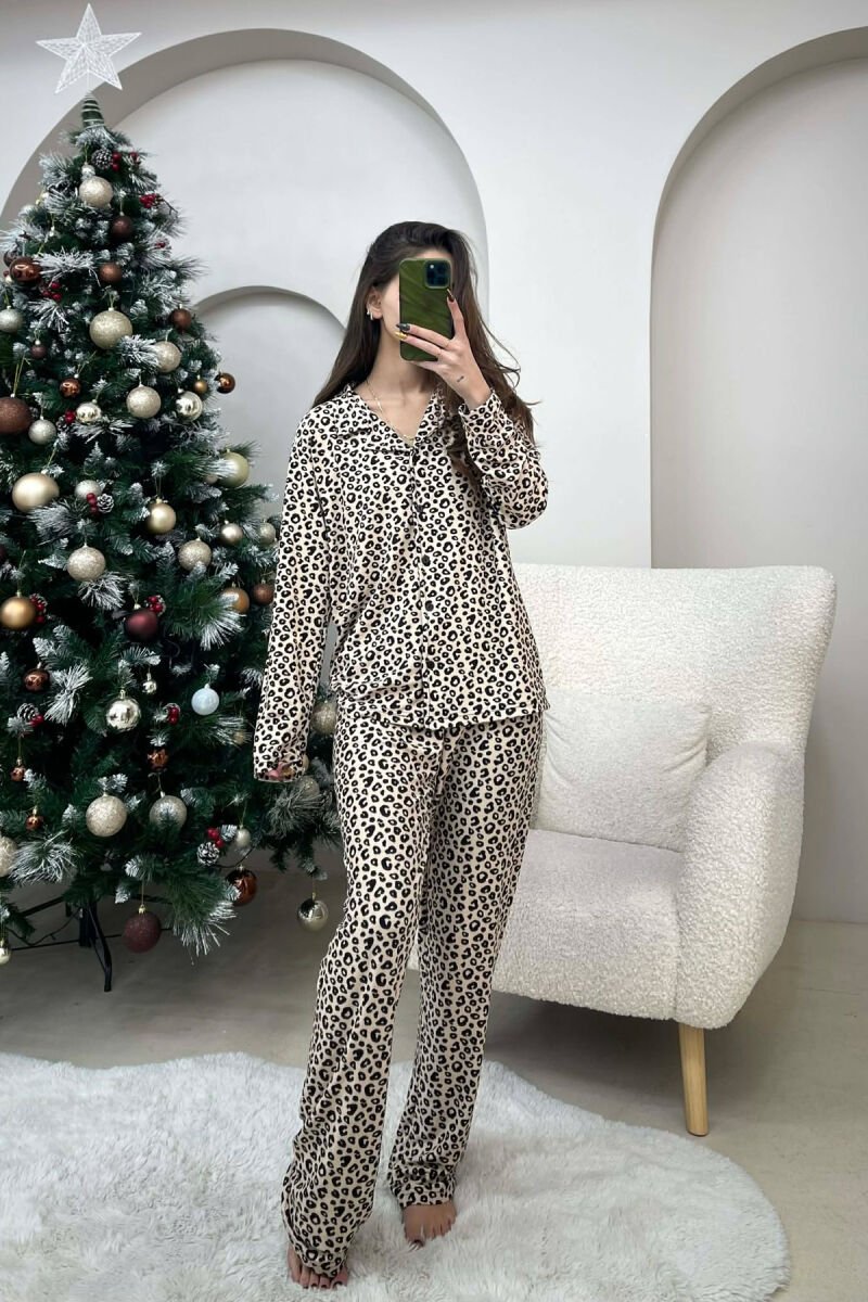 LEO DESIGN SHIRT+TROUSERS WOMEN PYJAMAS LEO/LEOPARD - 1