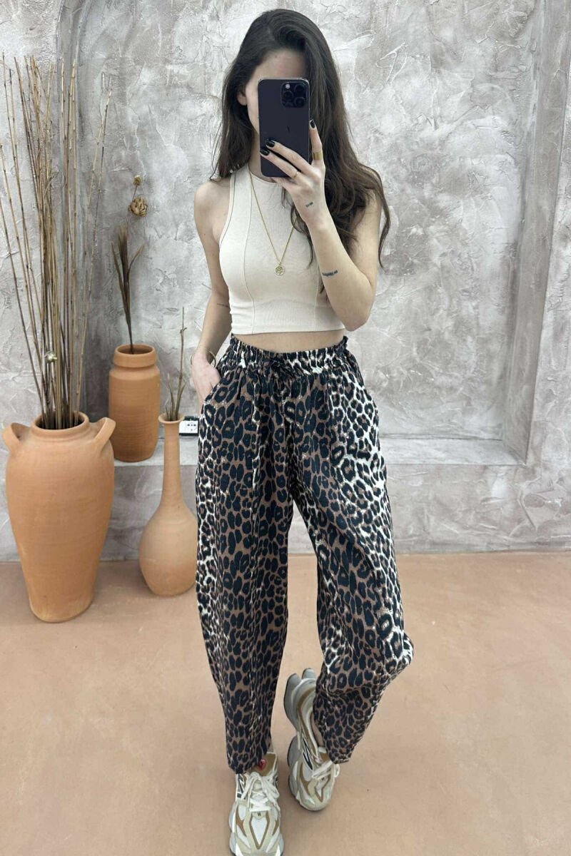 LEO DESIGN WOMAM PANTS LEO/LEOPARD - 6