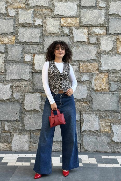 LEO DESIGN WOMEN VEST LEO/LEOPARD - 1