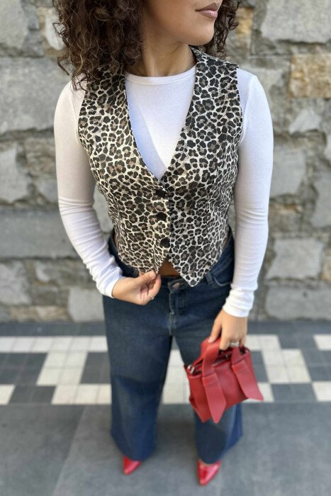 LEO DESIGN WOMEN VEST LEO/LEOPARD - 3