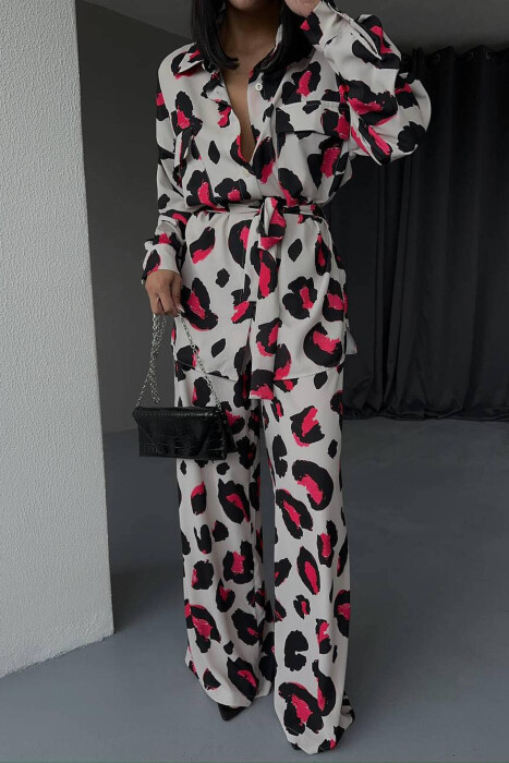 LEO DETAIL TWO PIECES WOMAN SET FUCHSIA/CIKLAMI - 2