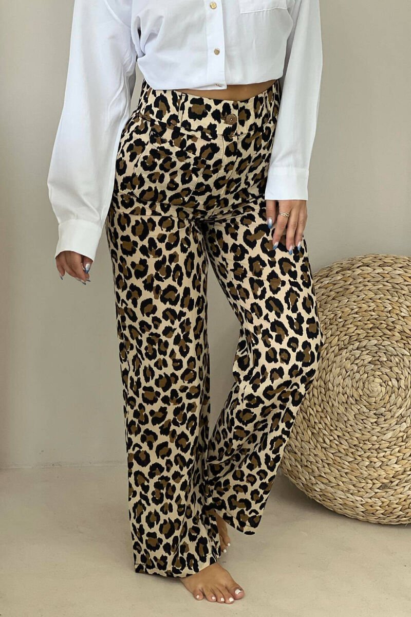 LEO FRONT DESIGN WOMEN TROUSERS LEO/LEOPARD - 1