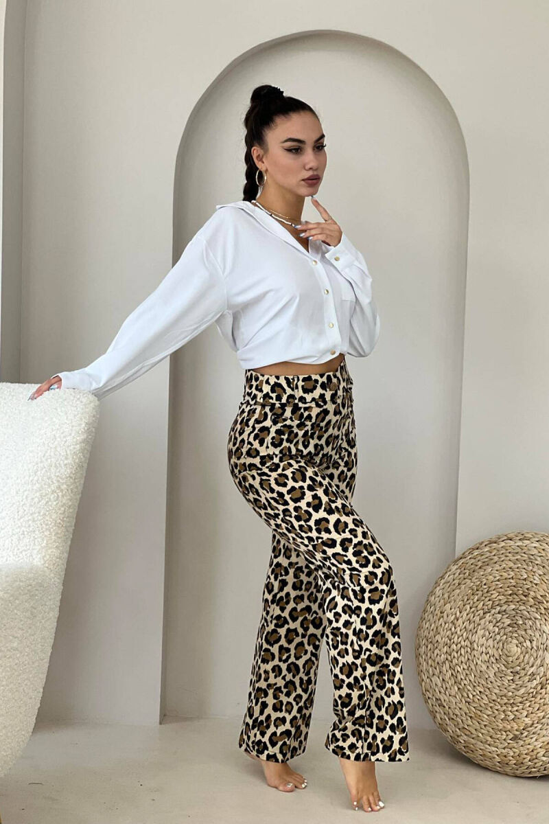 LEO FRONT DESIGN WOMEN TROUSERS LEO/LEOPARD - 4