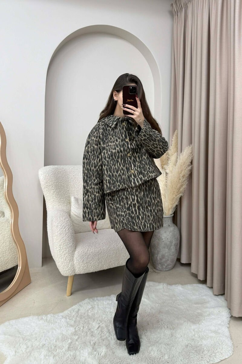 LEO JACKET+ SKIRT WOMEN SET LEO/LEOPARD - 1