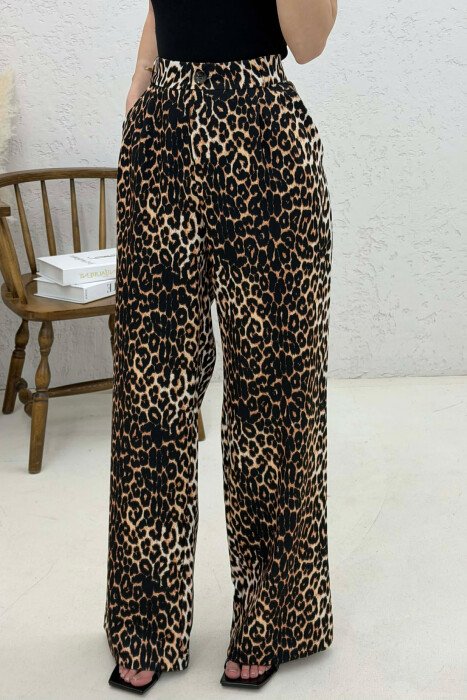 LEO PRINTS WOMAN TROUSERS LEO/LEOPARD - 3