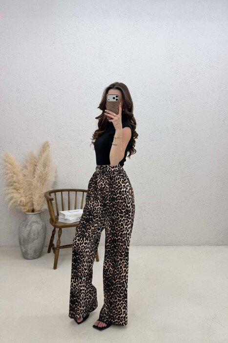 LEO PRINTS WOMAN TROUSERS LEO/LEOPARD - 4