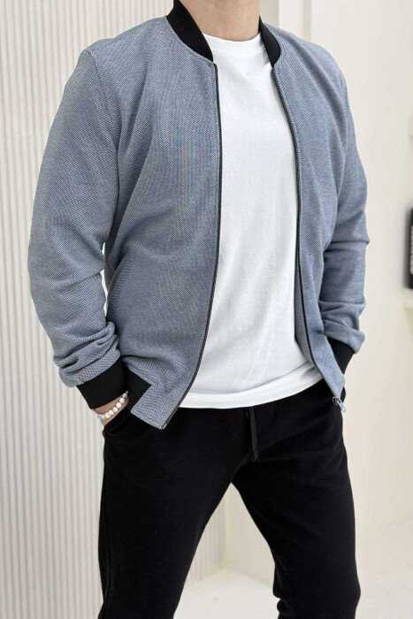 LIGHT BOMBER SIMPLE MEN JACKET BABY BLUE/BLU BY - 3