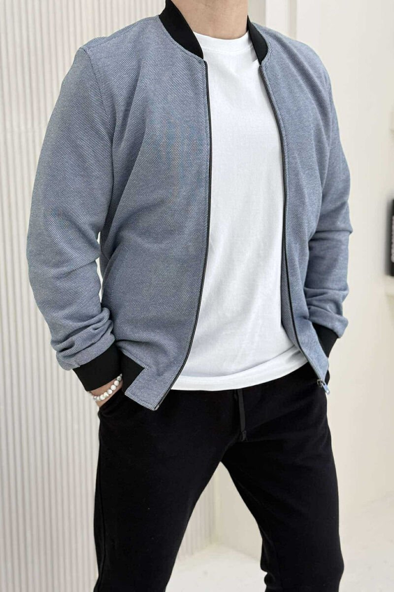 LIGHT BOMBER SIMPLE MEN JACKET BABY BLUE/BLU BY - 3