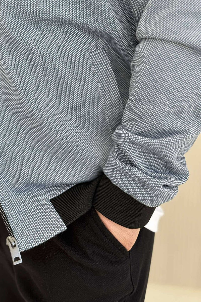 LIGHT BOMBER SIMPLE MEN JACKET BABY BLUE/BLU BY - 4