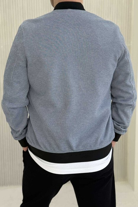 LIGHT BOMBER SIMPLE MEN JACKET BABY BLUE/BLU BY - 5