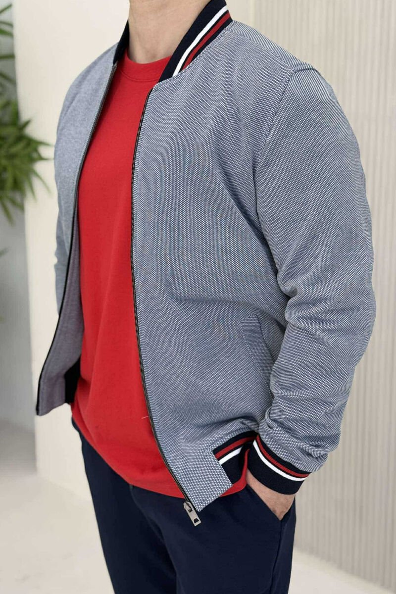 LIGHT BOMBER SIMPLE MEN JACKET LIGHTBLUE/BZ - 2
