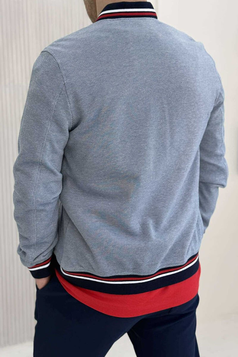 LIGHT BOMBER SIMPLE MEN JACKET LIGHTBLUE/BZ - 3