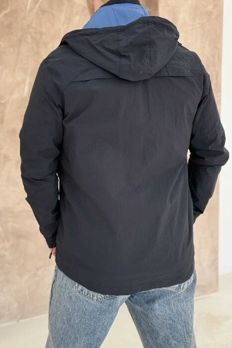 LIGHT RUNNING ONE COLOR MEN JACKET DARK BLUE/BEE - 2