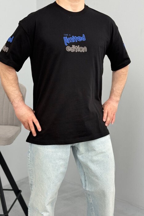 LIMITED EDITION WRITTING MEN T-SHIRT BLACK/ E ZEZE - 1