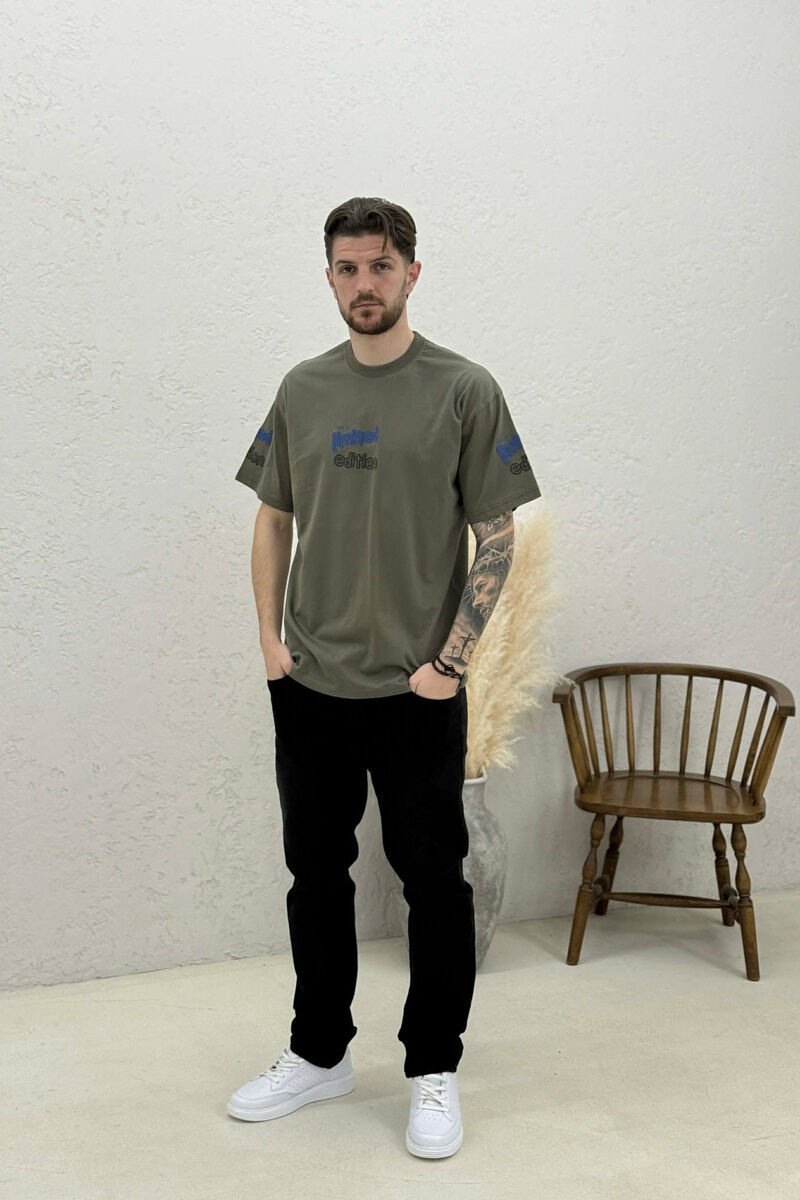 LIMITED EDITION WRITTING MEN T-SHIRT GREEN/JESHILE - 2