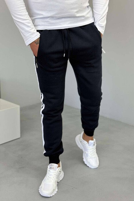 TUTA ME PUSH DHE ME VIJA PËR MESHKUJ NË NGJYRËN BLU - KLAUDIO FASHION